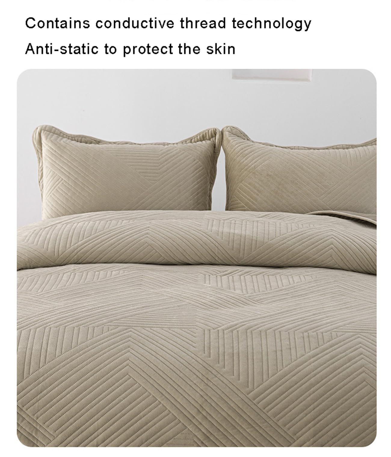 Colcha Cama, Suaves y Ligeras, Modernas - Terciopelo de Leche Extrasuave, Cubrecama Moderno y Elegante Tejido Fino, Cubre Cama Multiusos, para Todas Las Estaciones,Light Gray,220 * 240cm