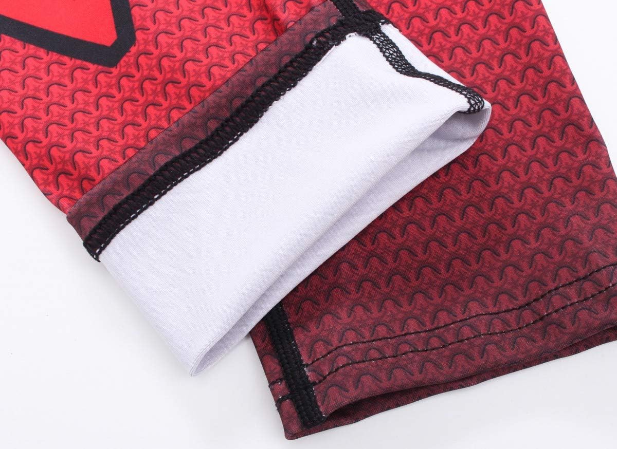 Red Plume Men's Compression Pants Quick Dry Cool Baselayer Leggings Workout Active Sport Printing Pants - Image 5