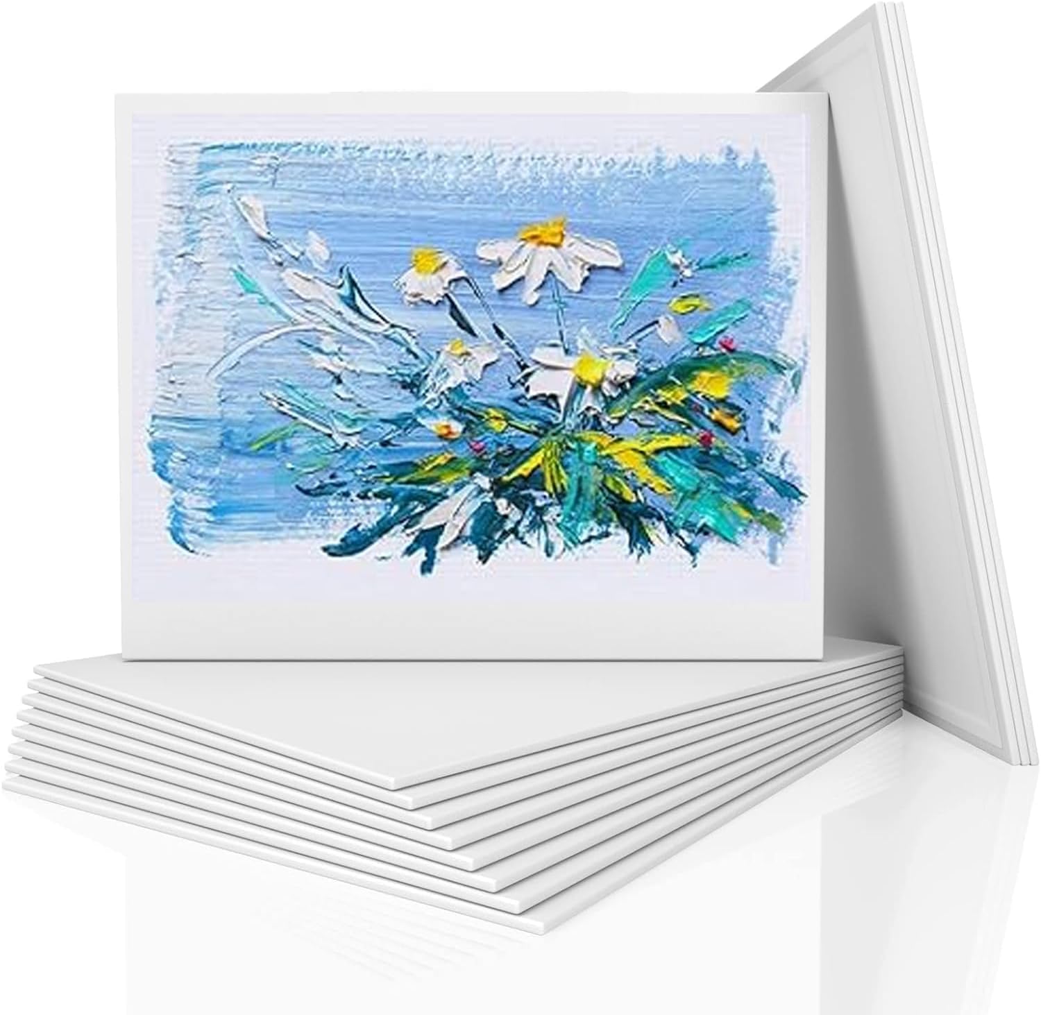 Kit De Pintura Por Números 2 Lienzos De 20x30 Cm – Paisaje De Iceberg Y Lago Para Principiantes Adultos Y Niños