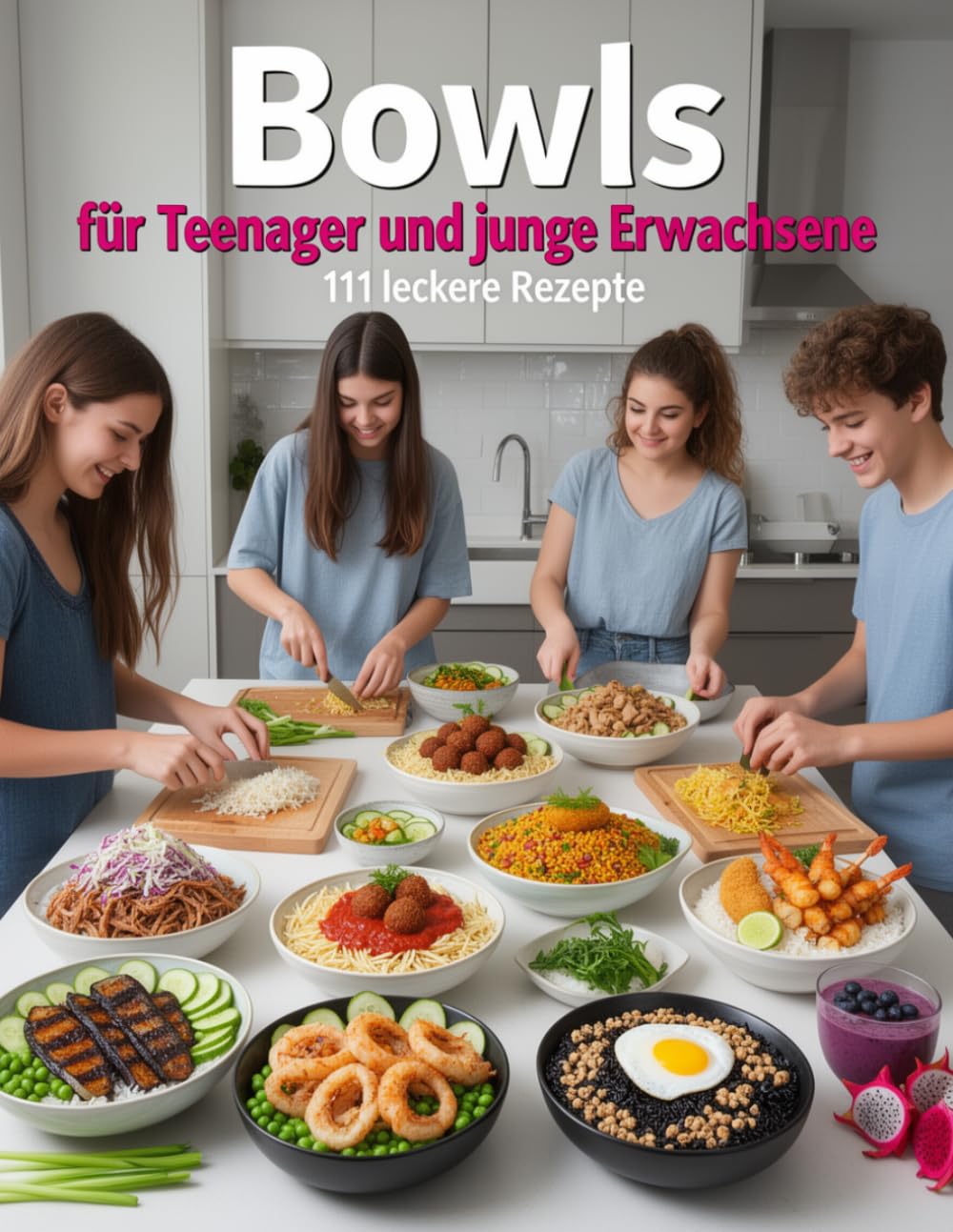 Bowls für Teenager und junge Erwachsene - 111 leckere Rezepte: für jeden Geschmack (Fleisch, Fisch, Veggie & Süß) (Kochen & Backen für Teenanger und junge Erwachsene)