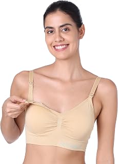 Motherly Maternity Bra Comfortable Padded Breastfeeding Nursing Bras for Women with Removable Pads Price In India