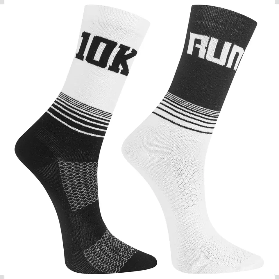 Kit 2 Pares Meia Perfomance Run Cano Alto Corrida Anti-Bolhas Running Dry Respirável Maratona 5km 10km