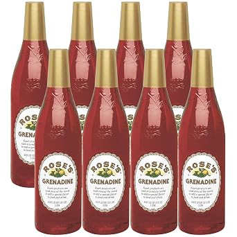 Roses Sweetened Grenadine Syrup 1 Liter Bottle | Perfect for Cocktails, Beverages, and Mixers