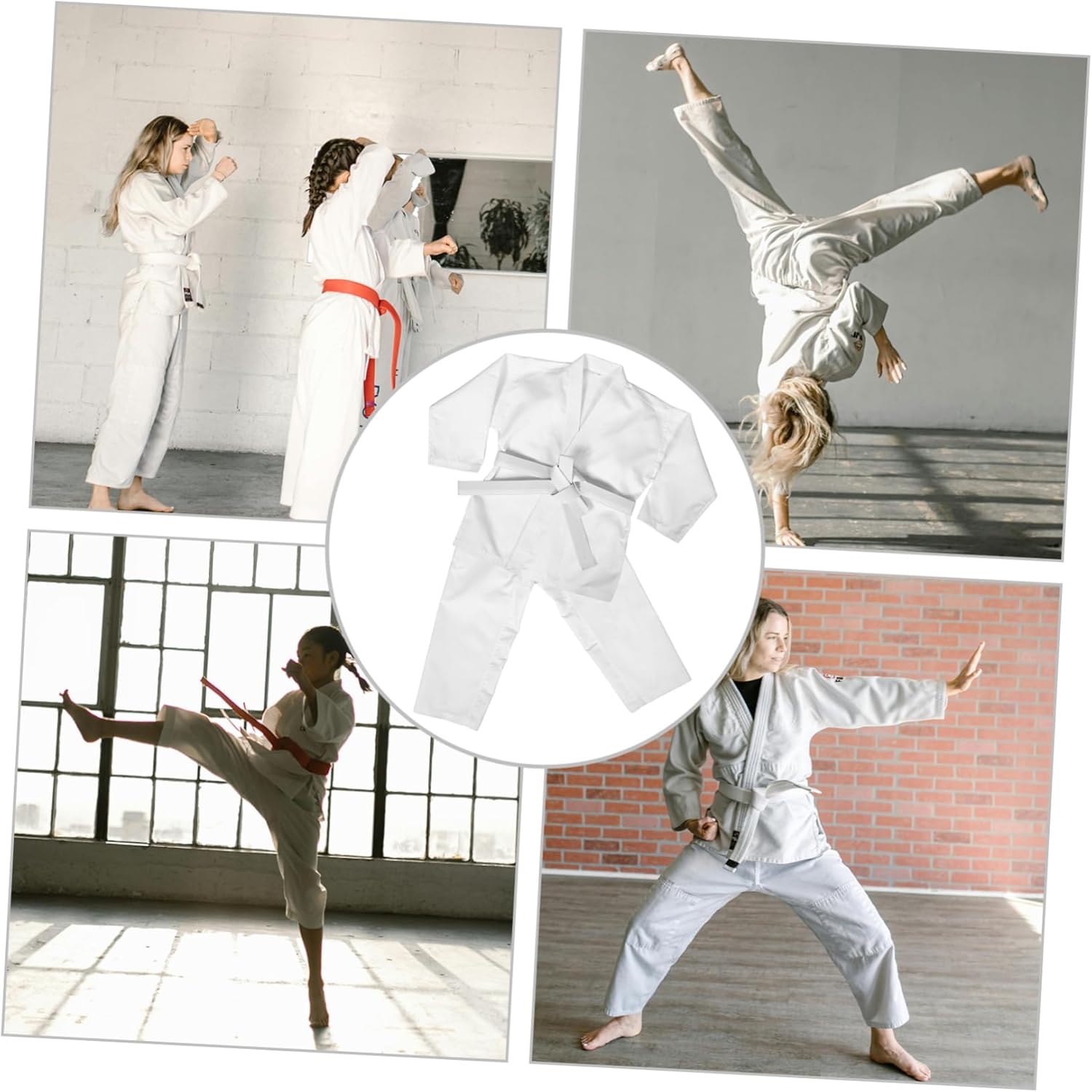 FOMIYES 1Set Karate Uniform for Adults Durable Breathable Martial Arts Outfit with Belt for Taekwondo Training Elegant Design Full Protection Quality