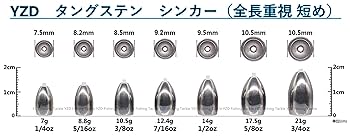 タングステンシンカー  150個　専用出品 ヤマダモール | funks タングステン バレットシンカー 10個