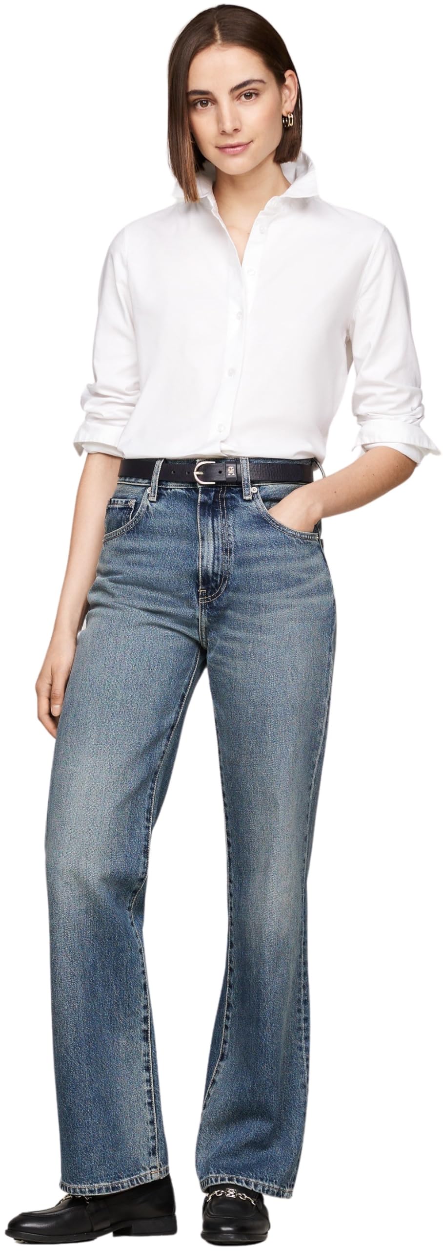 Tommy Hilfiger Damen Jeans Hose Relaxed Bootcut Fit