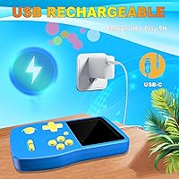 Vista 5 de 32 Bit Handheld Game for Kids Preloaded 139 Retro Video Games, 3.0'' IPS Screen and Rechargeable Battery Portable Gaming System, Mini Travel