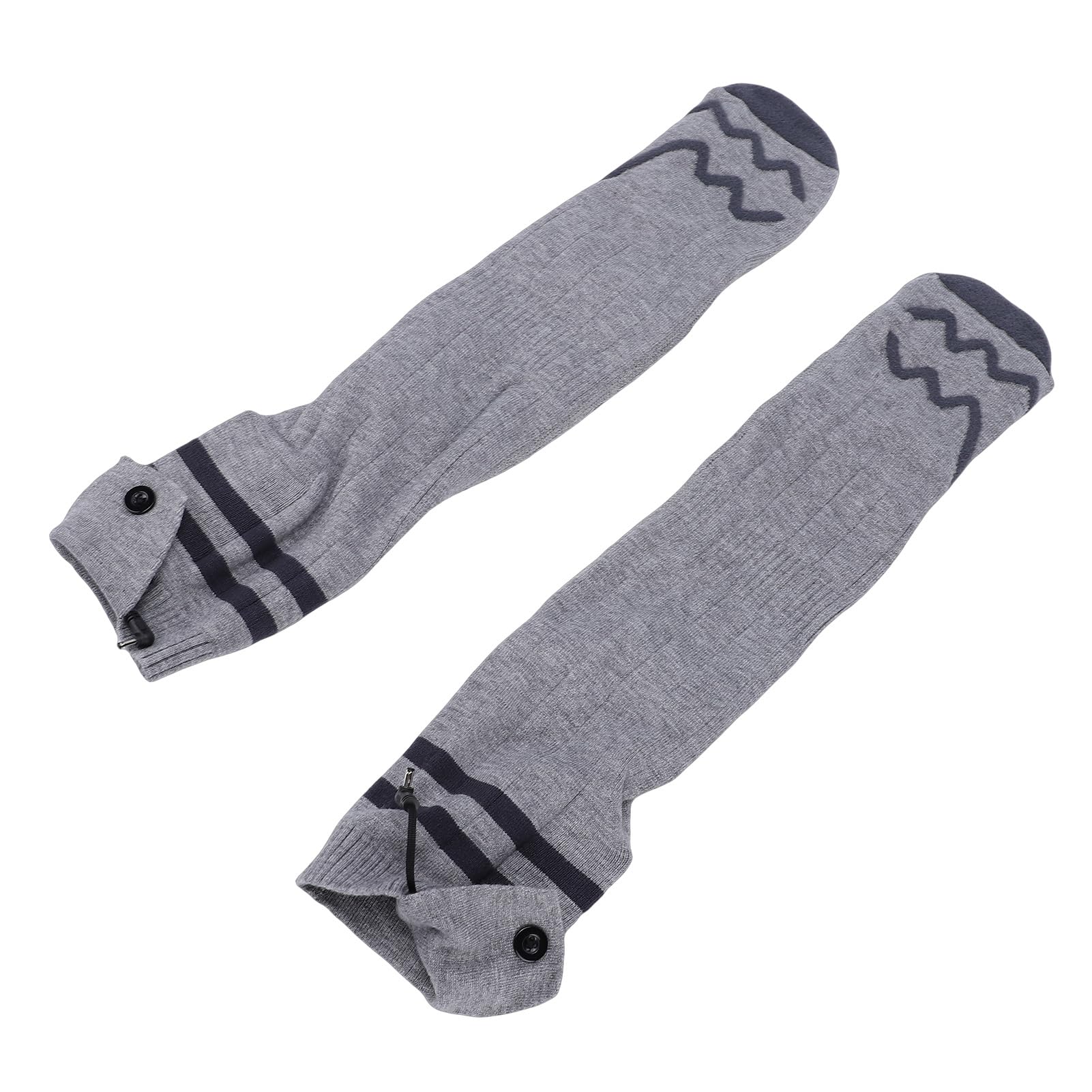Calcetines Térmicos Lavables A Máquina con Control De Aplicación Medias Calentadoras De Pies Eléctricas para Esquí De Invierno Gris