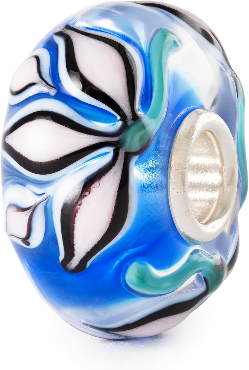 TROLLBEADS Passion Lotus Glass Bead – Elegant Floral Design for Inner Strength | Authentic Brand Charm | Glass | People's UNIQUES 2024 Collection | Design Design Group