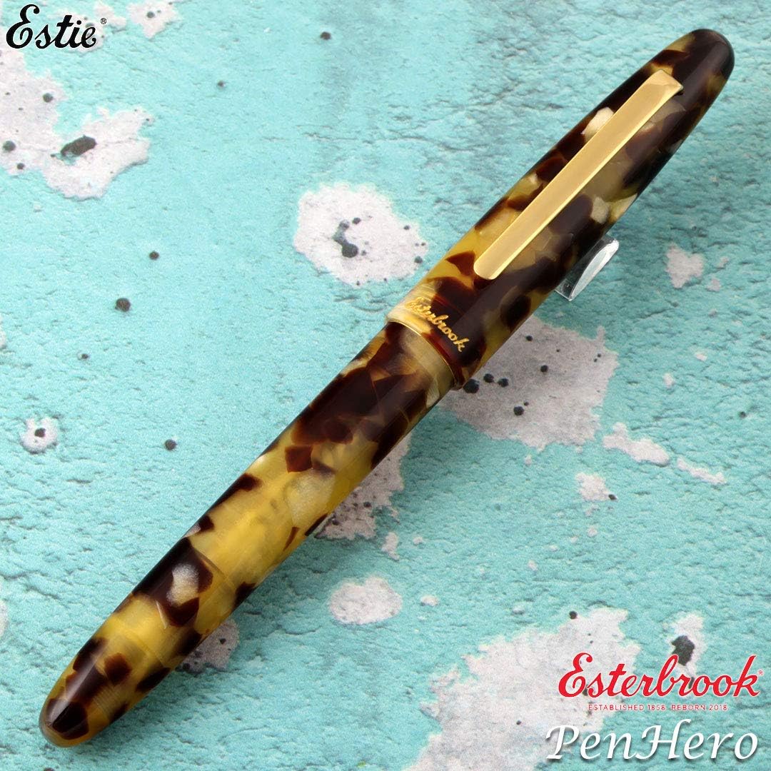 Esterbrook Estie Tortoise Gold Trim Rollerball Pen E137