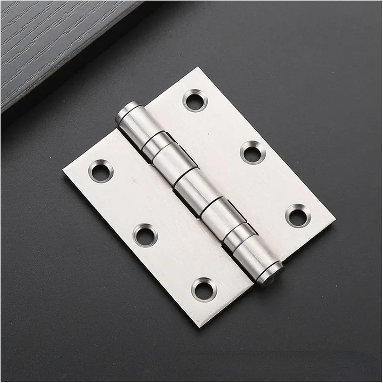 Ball Bearing Door Hinges Heavy Duty Hinges Bedroom Wooden Door 201 Casement Hinge Folding Cabinet Door and Window Mute 4 Inch 5 Inch Stainless Steel Bearing Hinge(Silver,4X3X3)