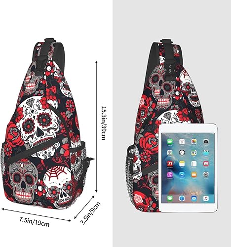 Miniatura 3 de Bandolera cruzada mochila bolsa de pecho para hombres mujeres viaje senderismo Daypack girasol y mariposa