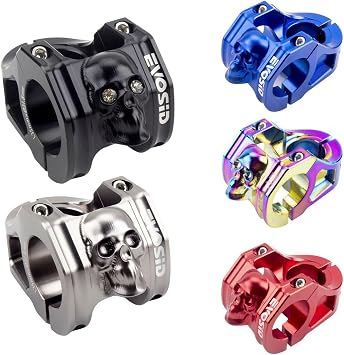 MTB قصيرة الجذعية 28.6 x31.8 mm قصيرة الدراجة الجذعية عالية القوة المقود الجذعية سبائك الألومنيوم خفيفة دراجة جسر سباق DH/AM/XC CNC الجذعية الأسود