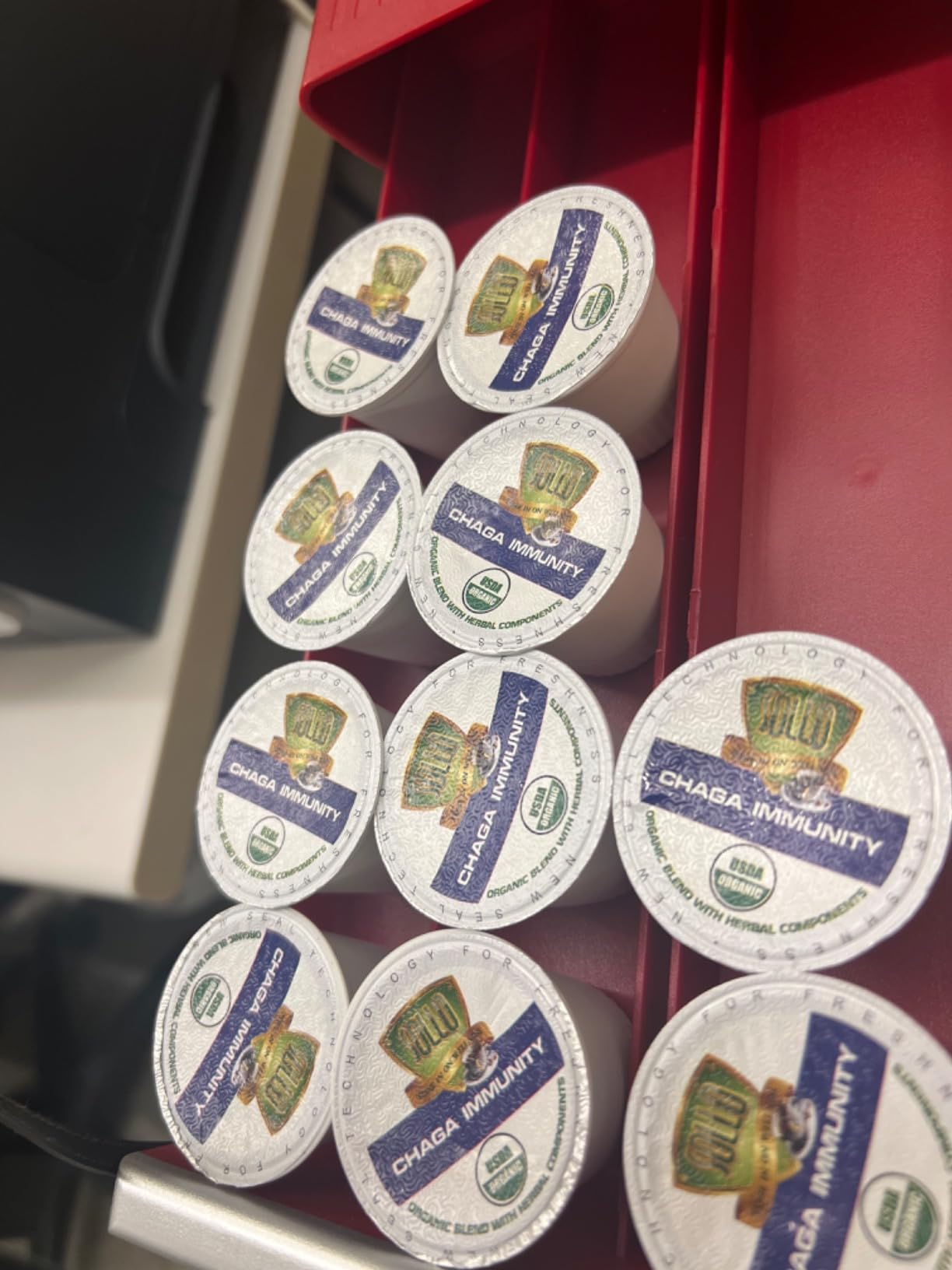 SOLLO Chaga Coffee brewed in Keurig