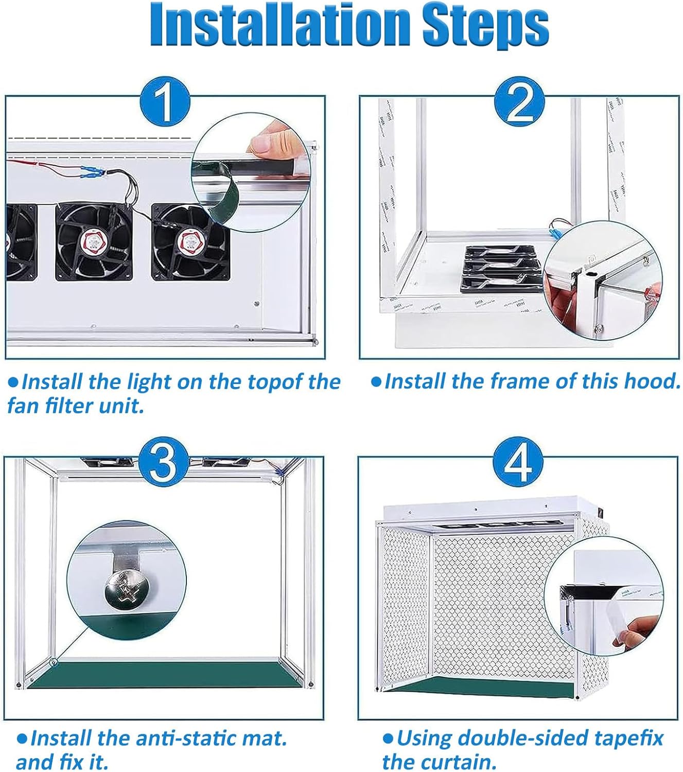 Vertical Laminar Flow Cabinet,Air Flow Clean Bench,26x12x20 inch Working Area,with 3 Fans & HEPA Filter Net,for Phone Repair/Workshop/Laboratory Dust Free Work,220V