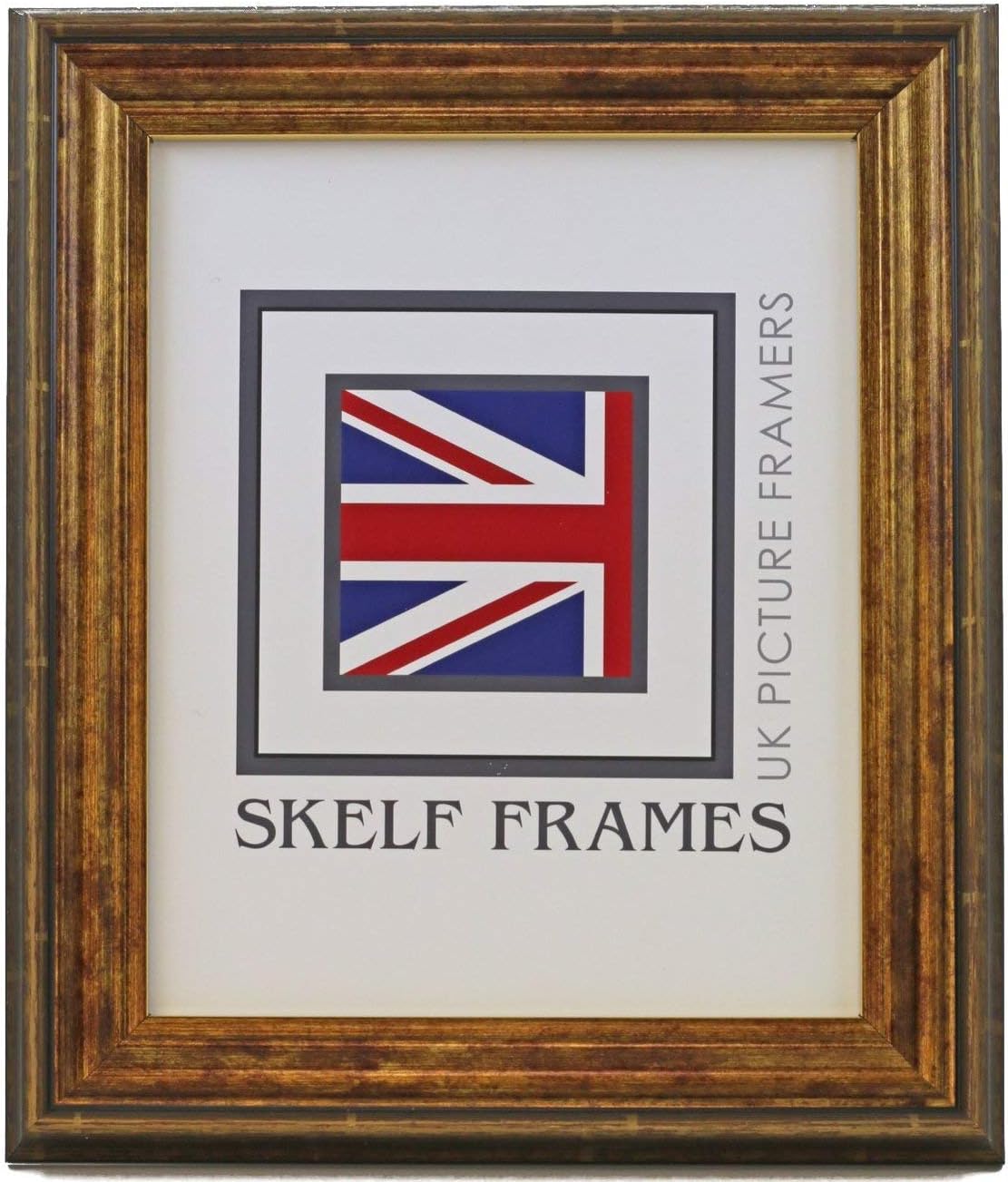 Skelf Frames 16 x 12 Inches Picture Photo Frame in Antique Gold with