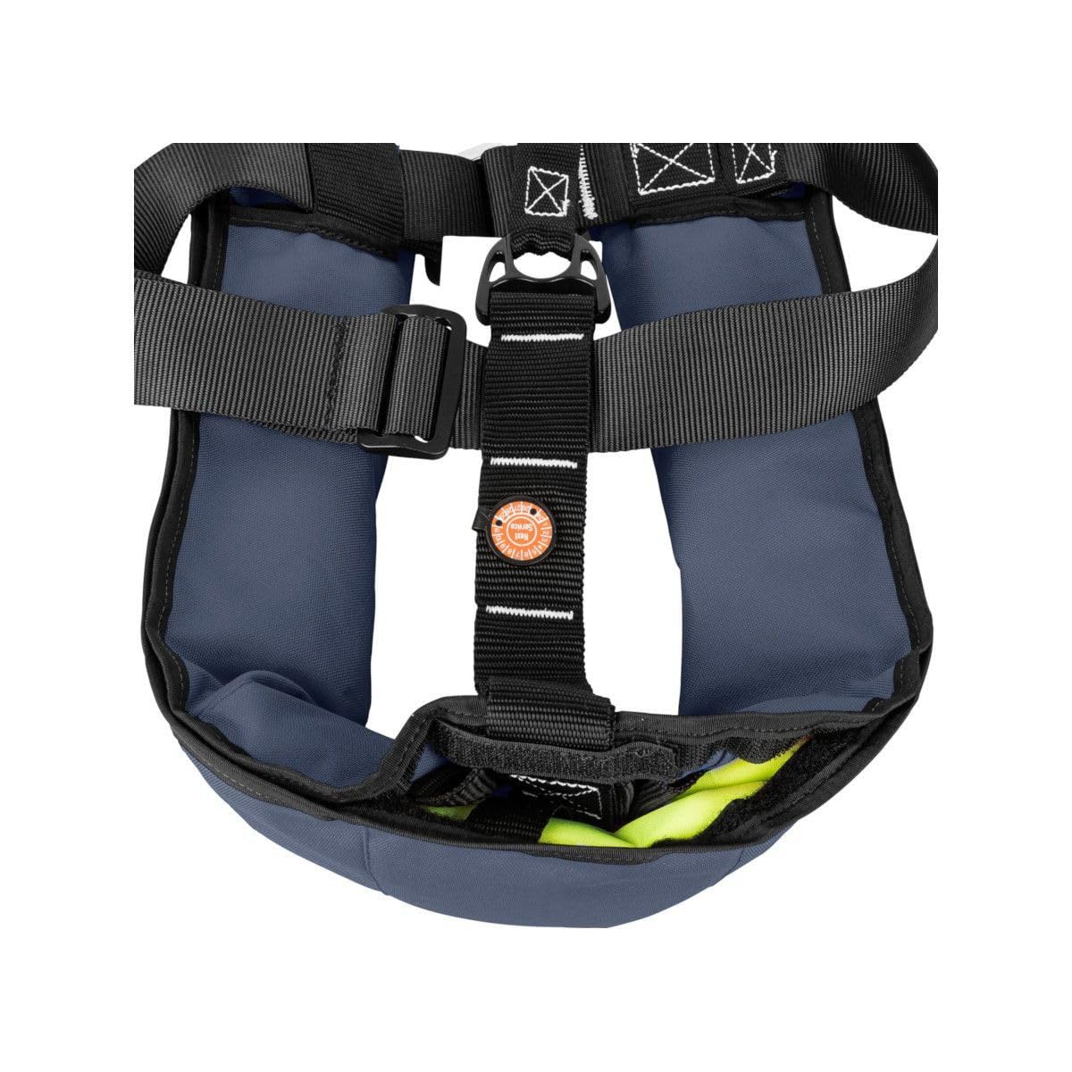 Junior giubbotto di salvataggio automatico ISO 150N con imbragatura, giubbotto salvagente, blu navy