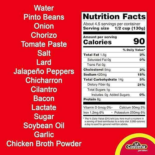 Miniatura 2 de LA COSTENA Granos charro, 20.5 onzas (paquete de 12)