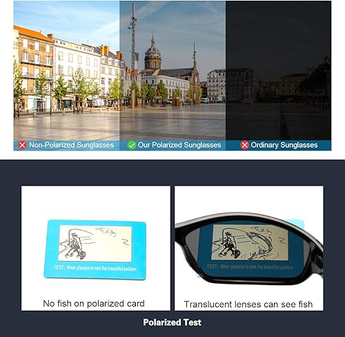 Vista 30 de MIRYEA Polarized Sports Sunglasses for Men Women Cycling Running Driving Glasses