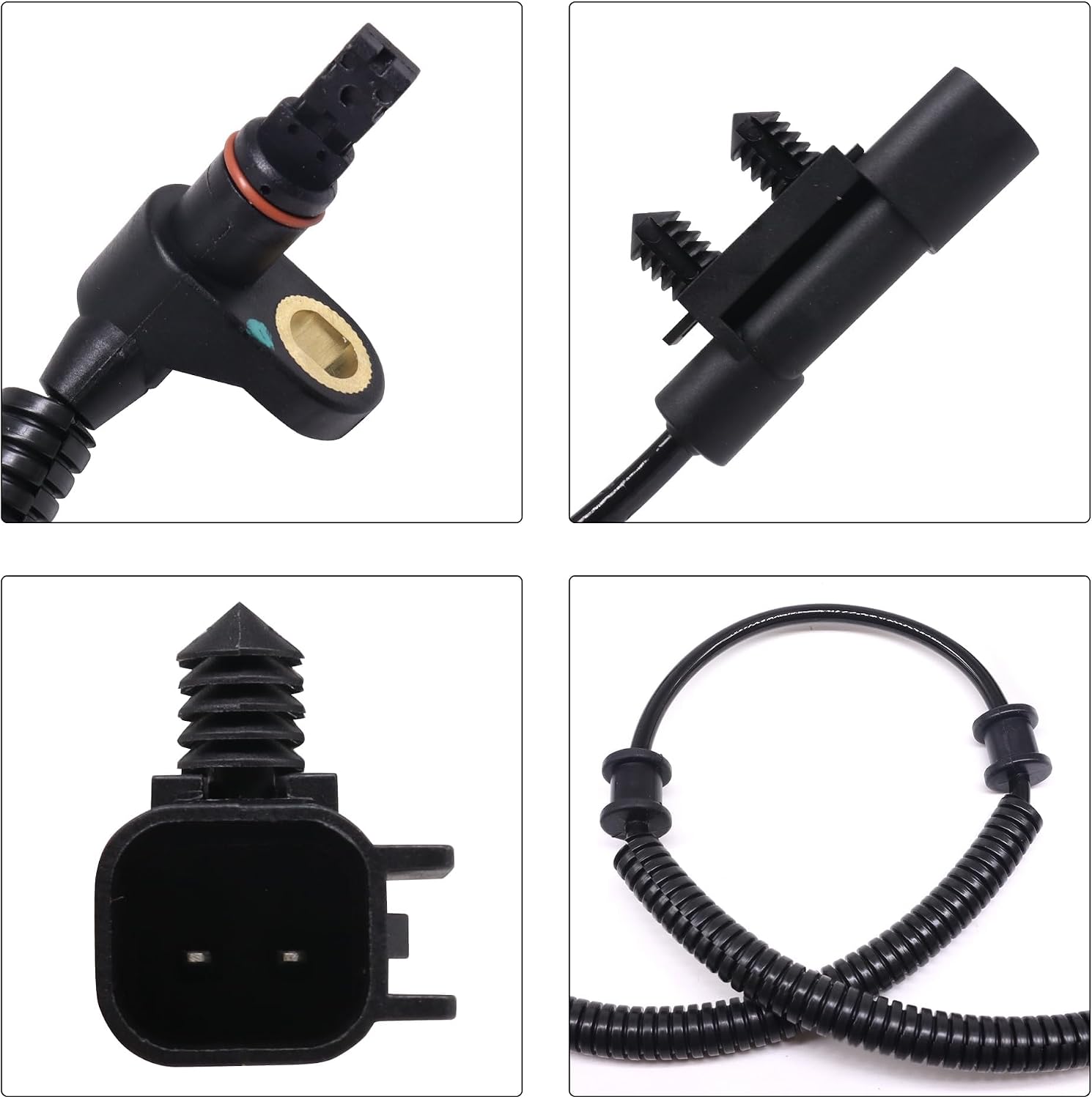 HiSport ALS1916 Front Left and Right ABS Wheel Speed Sensor Compatible with Dodge Nitro 2007 2008 2009 2010 2011, Jeep Liberty 2008-2012 Replace 68004019AA, 68004019AB, 68004019AC, 68004019AD