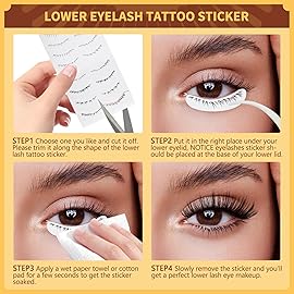 QUEWEL 2 Pair Magnetic Eyelashes Reusable Magnetic Eyelashes with Applicator No Glue Needed Eyelashes Natural Look Lash Clusters Kit Easy to Wear and Remove(B+I03)