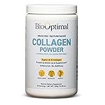 BioOptimal Collagen Peptides Powder - Grass-Fed, Pasture-Raised Hydrolyzed Protein Supplement for Skin, Hair, & Nails - Non-GMO, Zero Sugar Daily Supplement for Men & Women (30 Servings)