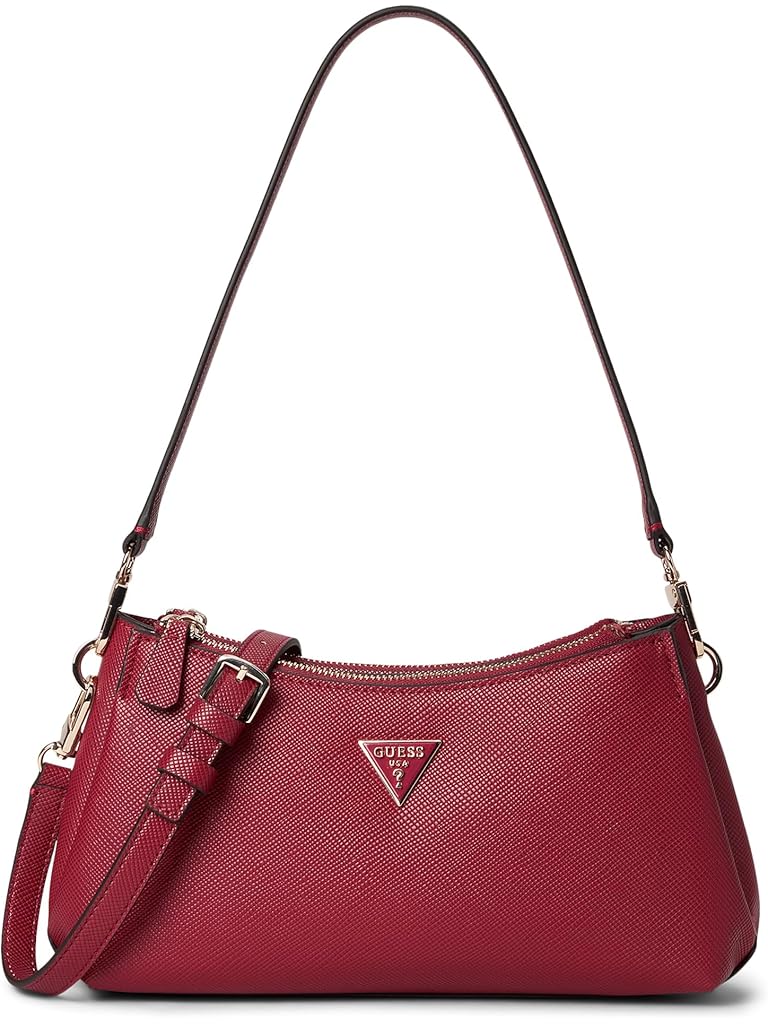 Red GUESS Noelle Ii 3 Compartment Crossbody