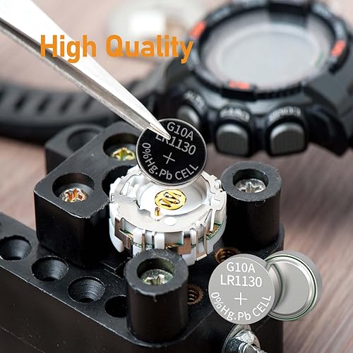 Miniatura 3 de PKNOVA - Pilas LR1130 AG10, pilas de botón AG10, pilas alcalinas de botón de 1.5 V, 24 unidades