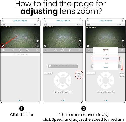 Miniatura 8 de SOLIOM Cámara de seguridad de 5 MP para exteriores con zoom óptico de 10X, cámaras de seguridad celular 4G LTE para seguridad del hogar con batería