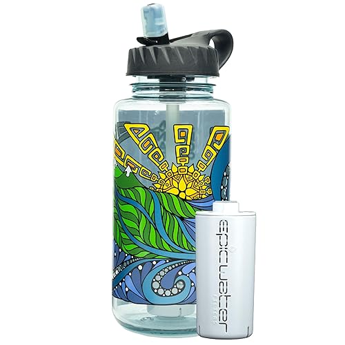 Miniatura 1 de Epic Nalgene OG  Botella de agua con filtro  Botella y filtro fabricado en Estados Unidos  Apto para lavavajillas  Botella de agua filtrada  Botella