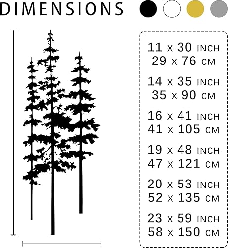 Miniatura 4 de Arte de pared de metal de pino, arte de pino metálico, arte de pared de árbol de metal, decoración de árbol extragrande, decoración de pared de