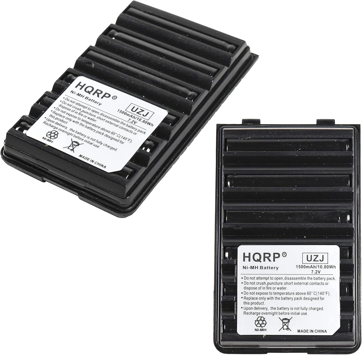 HQRP 2-Pack 1500mAh Battery Compatible with Yaesu Vertex Standard VX-180 VX-180U VX-180V VX-160 VX-160U VX-160V VX-210A FNB-64 FNB-83 FNB-V94 FNB-V57 VX-130 VX-150 VX-170 VX-177 Two-Way Radio