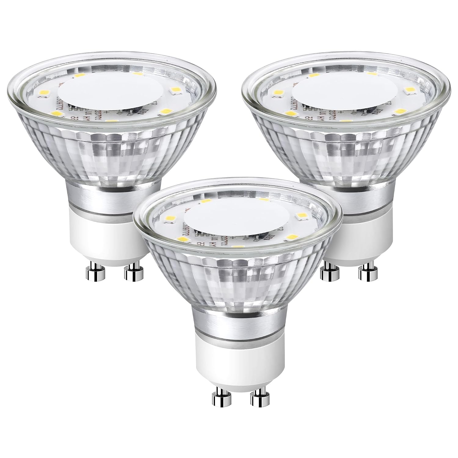 Lepro GU10 LED Bulbs Non-Dimmable, 2700K Soft Warm White GU10 Bulb 50W Halogen Equivalent, 4W PAR16 350lm LED Spotlight Bulb for Track Lighting, Kitchen, Range Hood, Living Room, Bedroom, 3 Packs
