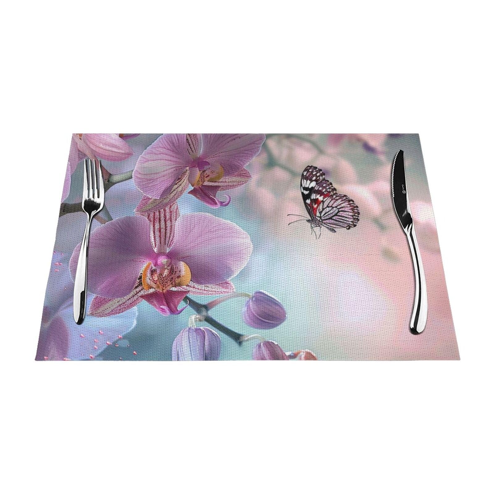 Sets de table lavables en PVC fini les taches sur la nappe lot 6