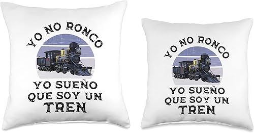 Miniatura 3 de Ropa Para Amantes Del Tren para Adultos y Niños Yo No Ronco Sueño Que Soy Un para Amantes del Tren - Almohada (18 x 18 pulgadas), multicolor