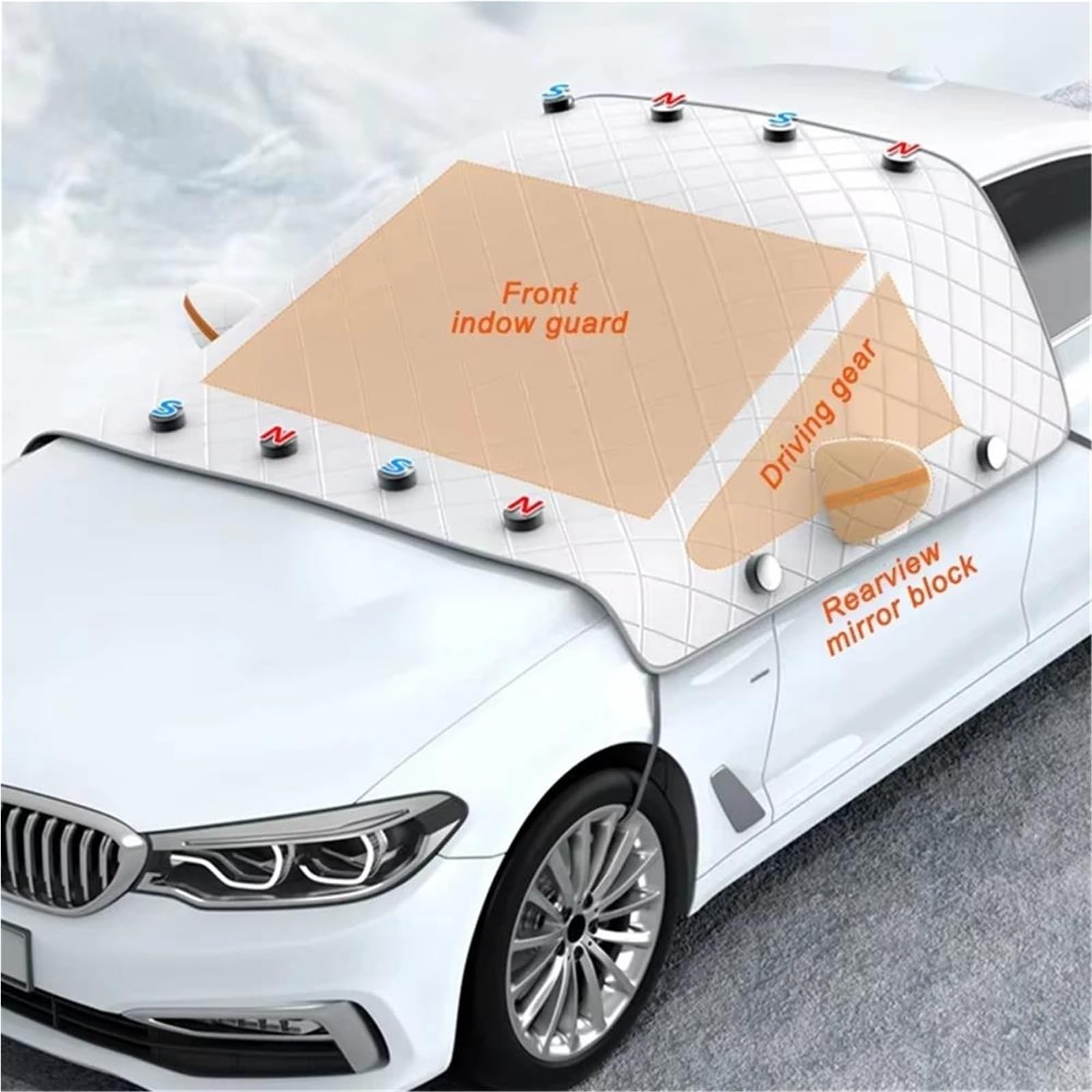 Copertura Parabrezza Inverno Protezione per La Protezione dalla Neve del Parabrezza Dell'auto