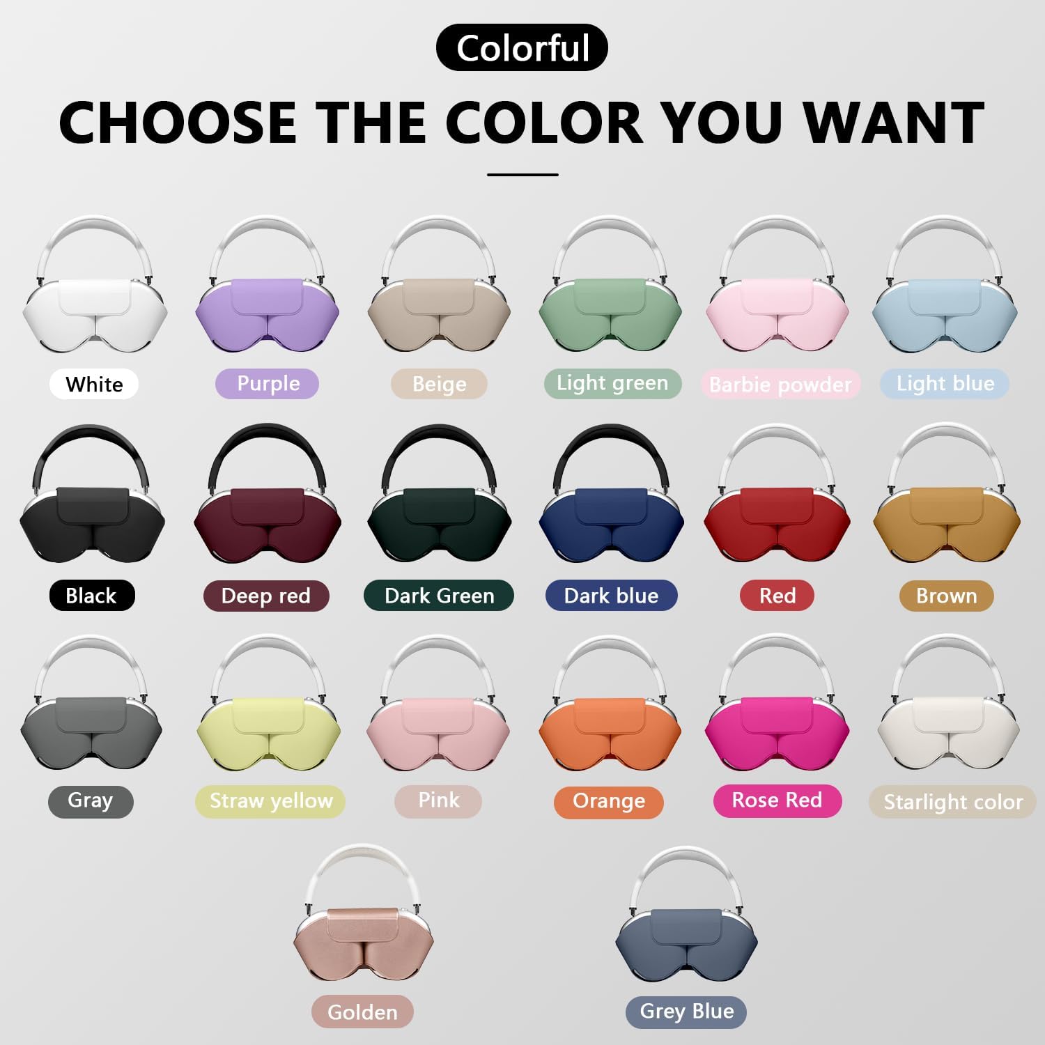 Maxjoy for Apple Airpods Max Smart Case Cover, Soft PU Leather Protective Cover Accessories for Airpod Max with Sleep Mode, Anti-Dust Travel Carrying Case for Airpods Pro Max Headphones, Black - Image 7