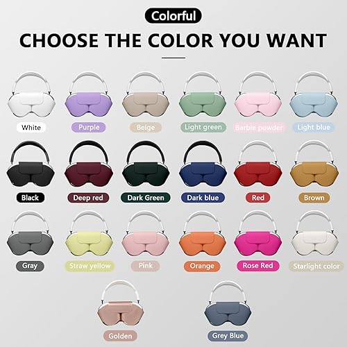 Miniatura 7 de Maxjoy para Apple Airpods Max Funda Inteligente, Funda Protectora de Cuero PU Suave Accesorios para Airpod Max con Modo de Suspensión, Funda de