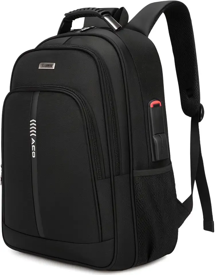 Mochila Executiva Impermeável para Notebook até 17,3” – Antifurto com Cabo de Aço, USB Externa, Masculina Grande, Trabalho e Viagem