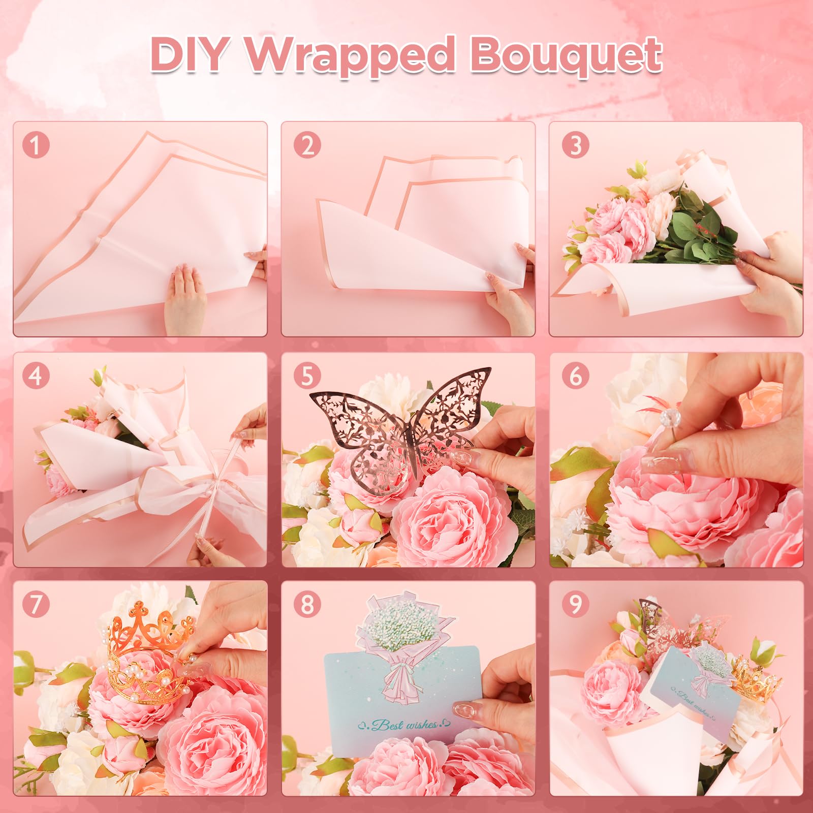 20pcs. GOLD EDGE Wrapping Paper Florist Bouquet Waterproof Floral Wrapping Paper | New | PHP20.00 | Manila, Metro Manila