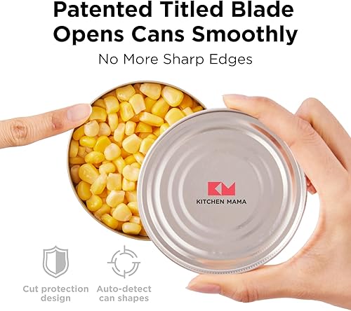 Miniatura 4 de Kitchen Mama One-To-Go Electric Can Opener: One Touch, Auto Stop, Smooth Edge, Lid Lift, Safety, Automatic, Magnetic, Cordless, Battery Operated