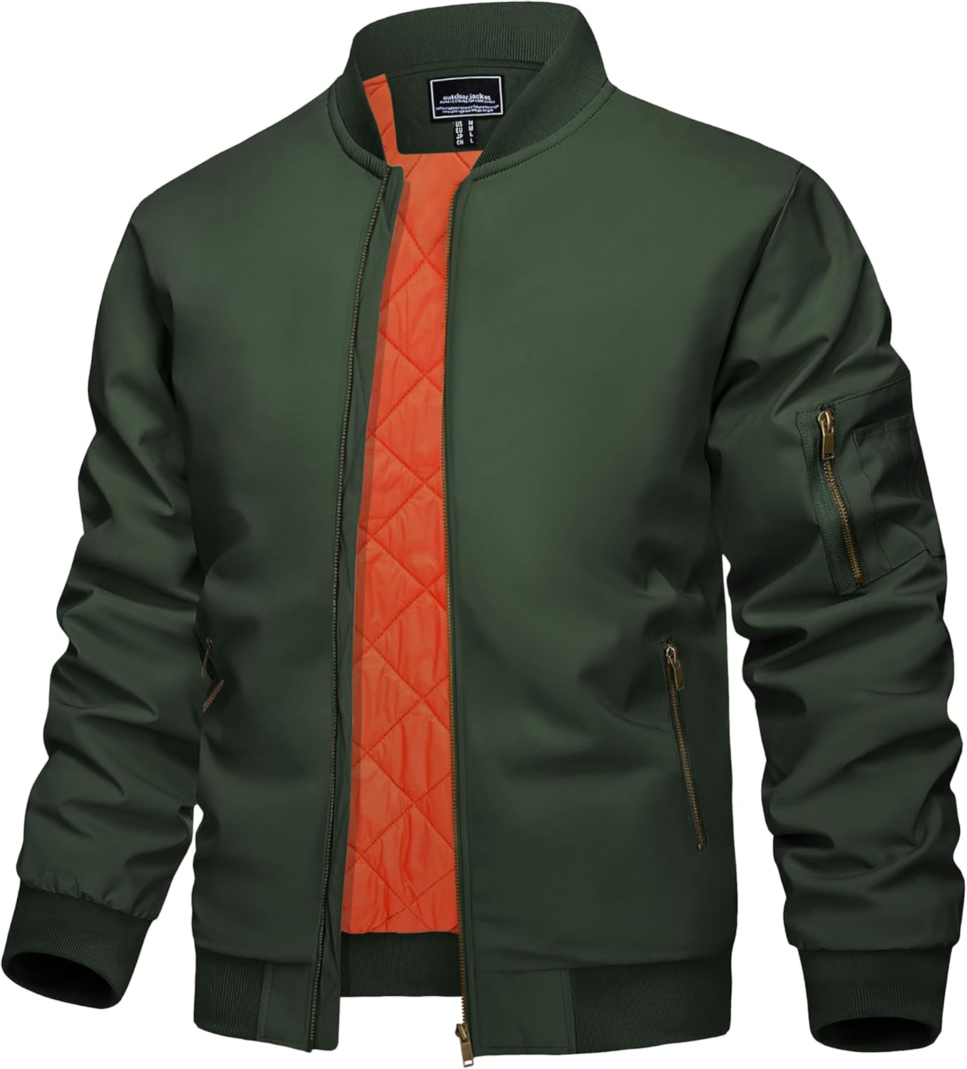 Heren Casual Cargo Jacket Herfst Militaire Bomber Windjack Jas Mannen Klassieke Slanke Full-Zip Leren Jas Heren Lichtgewicht Casual Vrije Tijd Stand Kraag Jassen Herfst Outdoor Winddichte Jassen Heren Casual Cargo Jacket Herfst Militaire Bomber Windjack Jas Mannen Klassieke Slanke Full-Zip Leren Jas Heren Lichtgewicht Casual Vrije Tijd Stand Kraag Jassen Herfst Outdoor Winddichte Jassen