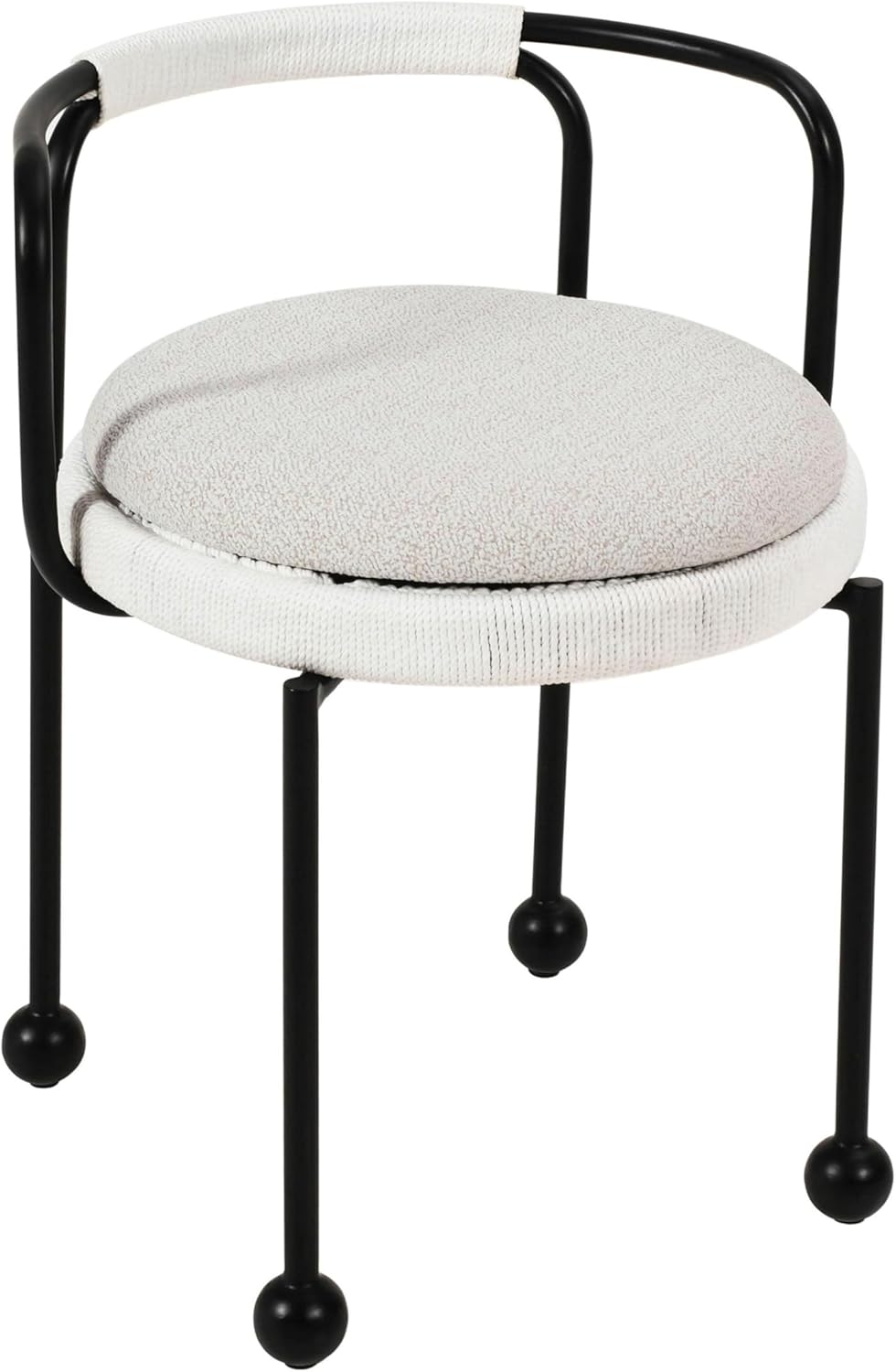 Tov Furniture Pansy Cream Outdoor Dining Chair