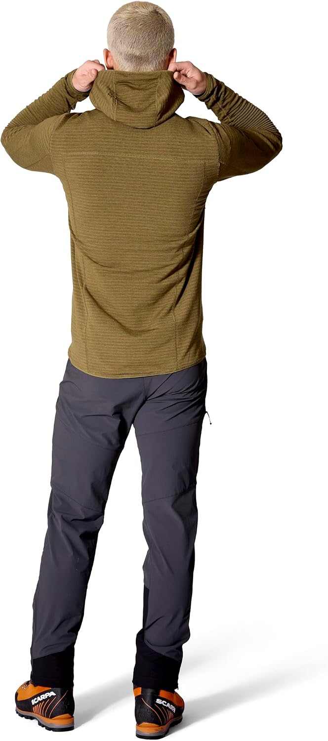 Rab Men's Ascendor Light Hoody - Fleece Hooded Full-Zip Jacket for Climbing, Skiing, & Mountaineering
