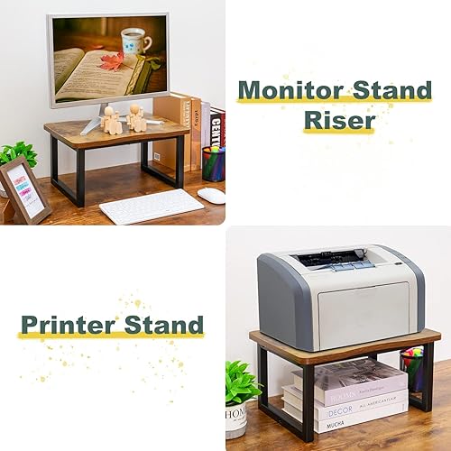 Miniatura 3 de Itsst Taburete de madera, taburete de cama para adultos, taburete de madera de un solo paso para cocina, dormitorio, sala de estar, baño, soporta