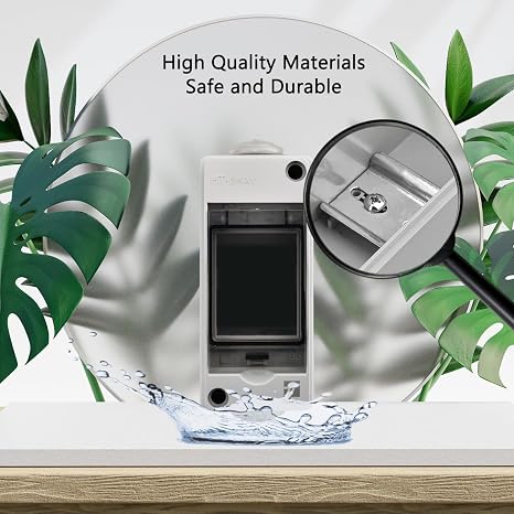 2 Way Circuit Breaker Box, IP65 Waterproof for Outdoor and Indoor