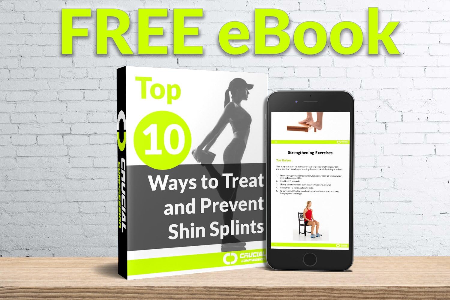 Crucial Compression Calf Sleeves for Men & Women (Pair) - Instant Shin Splint Support, Leg Cramps, Calf Pain Relief, Running, Circulation and Recovery Socks - Premium Compression Sleeve for Calves : Health & Household