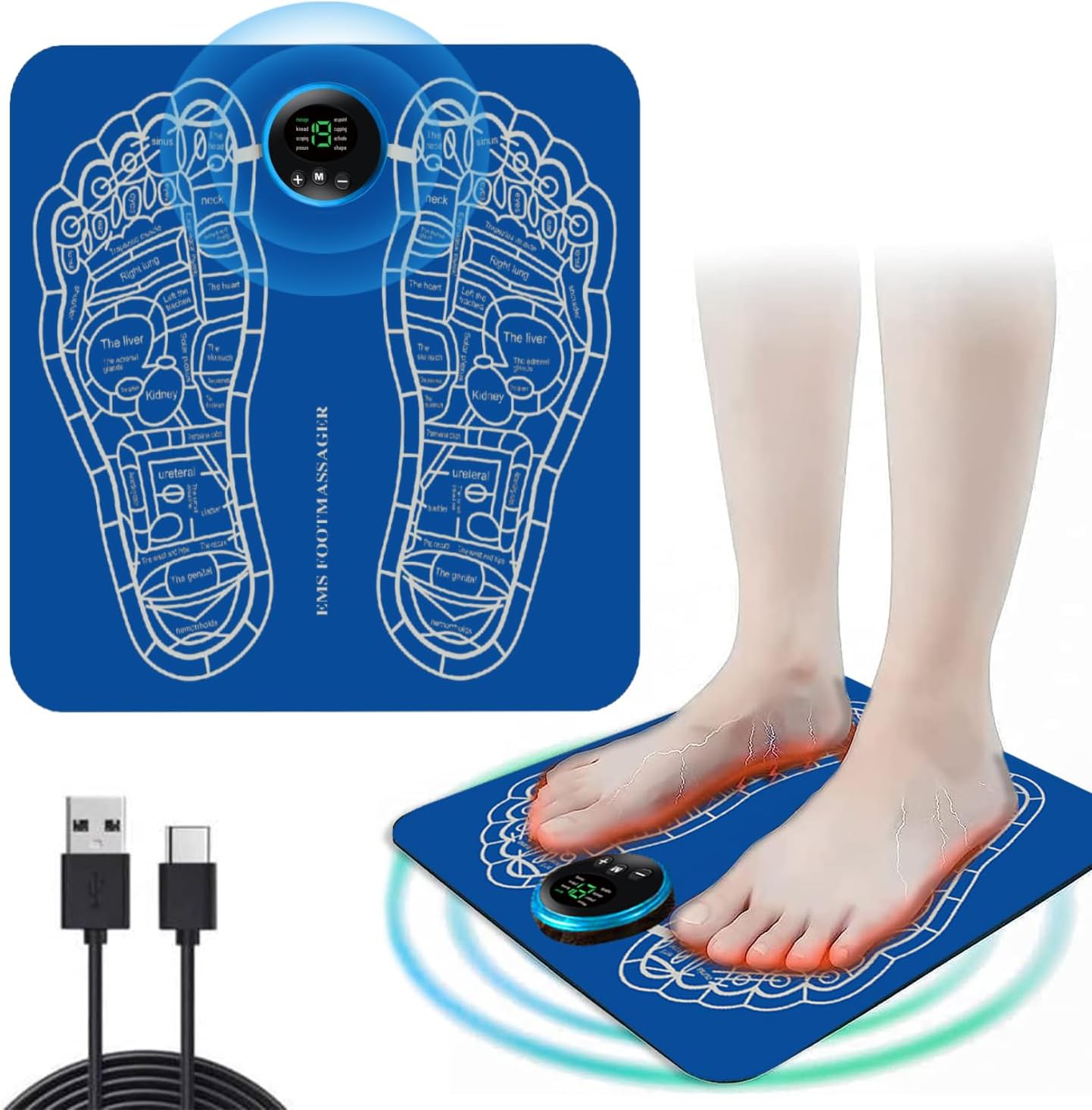 Electronic Feet Massagers for Pain and Circulation,8 Modes 19