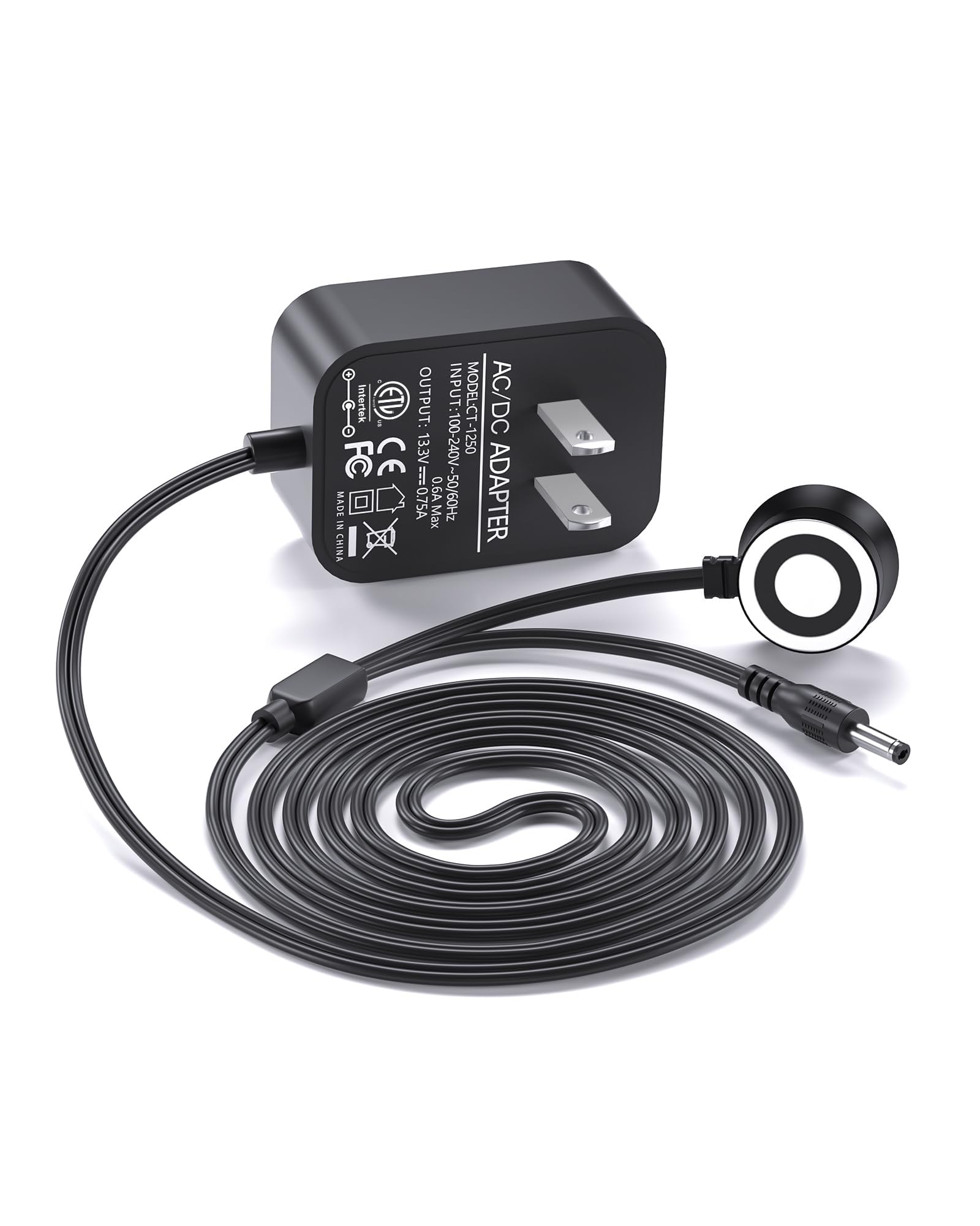 Reemplazo para cargador Shark Vacmop de 13,3 V, conector doble versátil, compatible con Shark VM252, VM251, VM252C, QM250, VM200, Old VM200C, VC200, UM205, VC205, aspiradora para pisos duros.