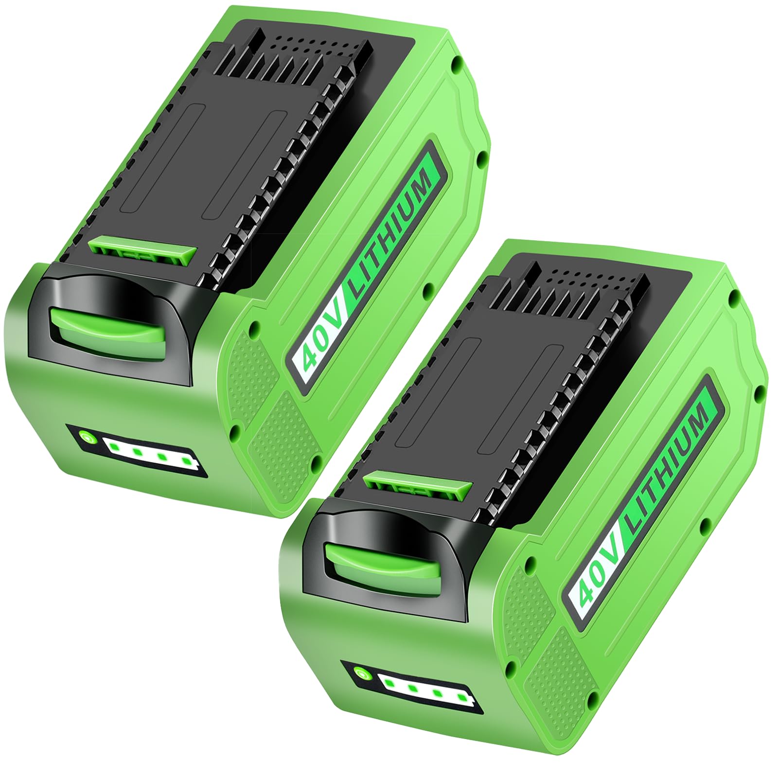 MAFACBAC - 40V Lithium Battery for Greenworks: 40V 6.0Ah 29472 29462 2901319 25302 24322 Replacement Battery for Greenworks 40V G-MAX Lawn Mower - 6Ah 2 Pack